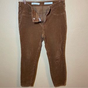 Anthropologie Pilcro and the Letterpress Corduroy Pants Sz 32 high rise skinny